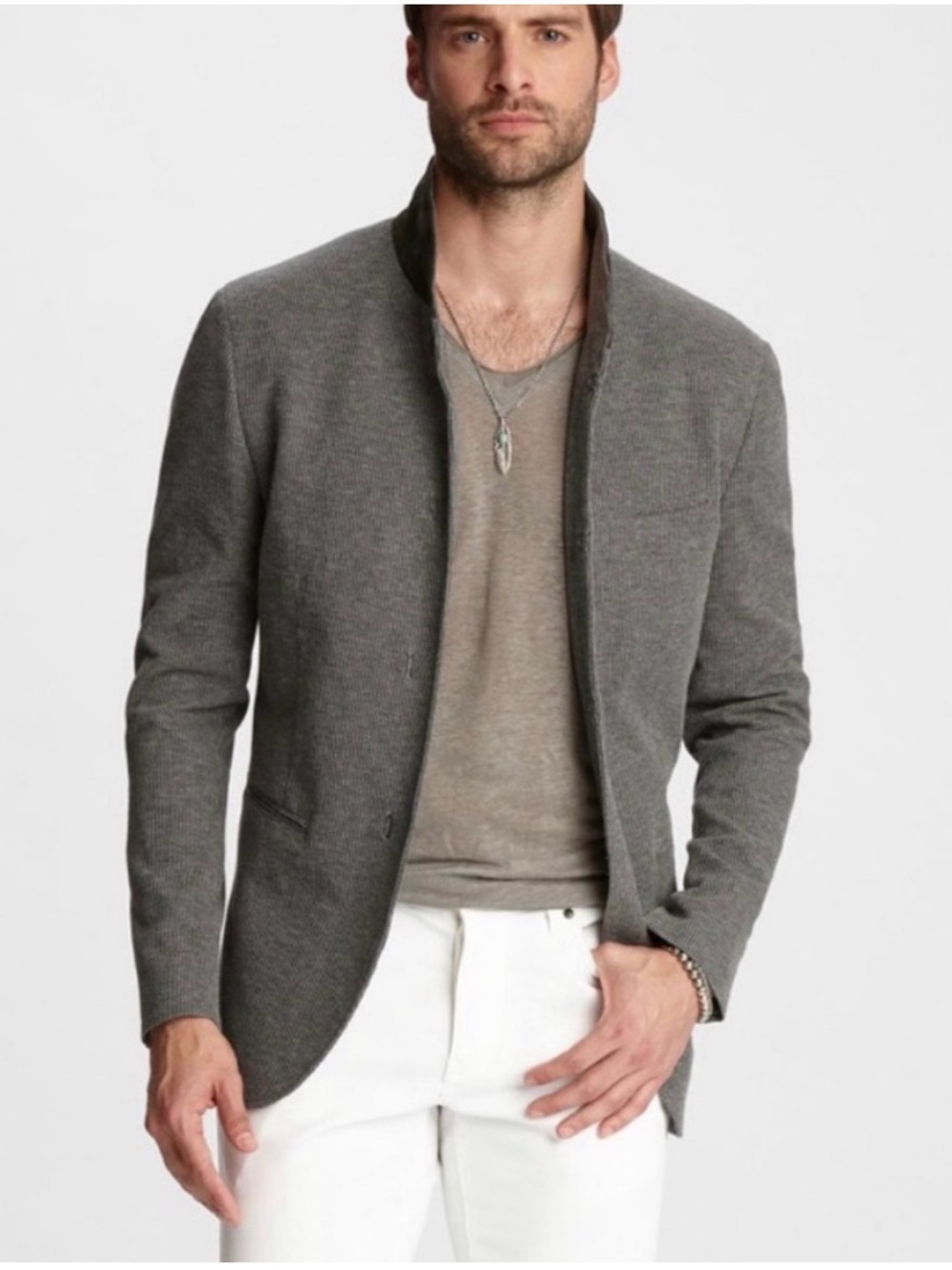 John Varvatos Collection Knit Shawl Collar Jacket. Size EU 50 USA 40